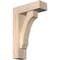 Ekena Millwork Imperial Block Smooth Bracket w/ Offset Brace, Douglas Fir, 5 1/2"W x 16"D x 24"H BKT0604X16X24IMP05SDF - alternate 1
